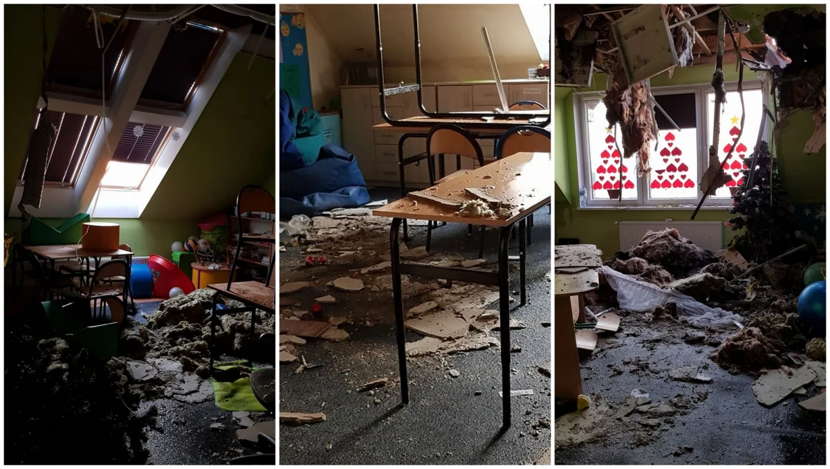 Jeszcze dziś inspektor nadzoru budowlanego ma ocenić, czy i w jakim stopniu do użytku nadaje się budynek zespołu szkół w Radowie Wielkim koło Reska w Zachodniopomorskiem. Ogień strawił dach i poddasze nowego skrzydła szkoły. Straty będą ogromne. 