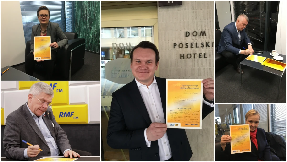 Na co dzień są ostro rywalizującymi ze sobą politykami, ale my postanowiliśmy sprawdzić, czy potrafią wznieść się ponad podziały i złożyć sobie świąteczne życzenia. Czego były szef MON Tomasz Siemoniak życzy obecnemu ministrowi obrony narodowej Mariuszowi Błaszczakowi? Czy Katarzyna Lubnauer życzyć będzie powodzenia Ryszardowi Petru? Jakie życzenia przygotował dla Patryka Jakiego, swojego niedawnego rywala w walce o fotel prezydenta Warszawy, Rafał Trzaskowski? Dowiedźcie się!