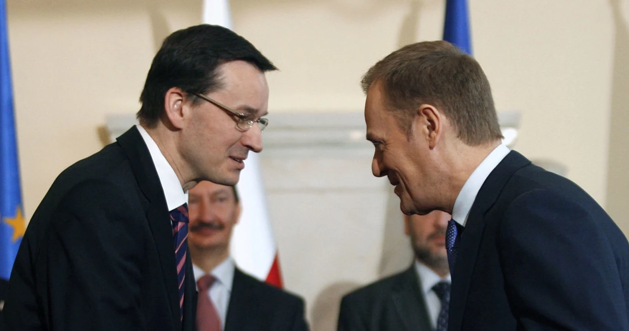 Mateusz Morawiecki i Donald Tusk. Zdjęcie z 2010 roku