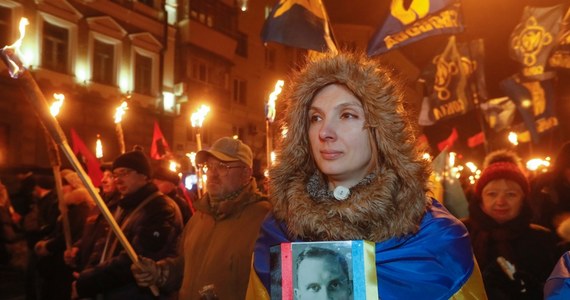 Kilka tysięcy ludzi wzięło udział w Kijowie w marszach w 110. rocznicę urodzin przywódcy ukraińskich nacjonalistów Stepana Bandery.