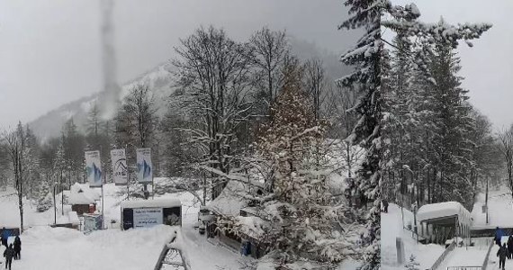 Po nocnych opadach śniegu w czwartek rano na Kasprowym Wierchu leżało 165 cm śniegu. Termometry pokazywały minus 16 stopni C. TOPR ogłosił czwarty stopień zagrożenia lawinowego. Sytuacja jest skrajnie niebezpieczna - ostrzegają ratownicy. 