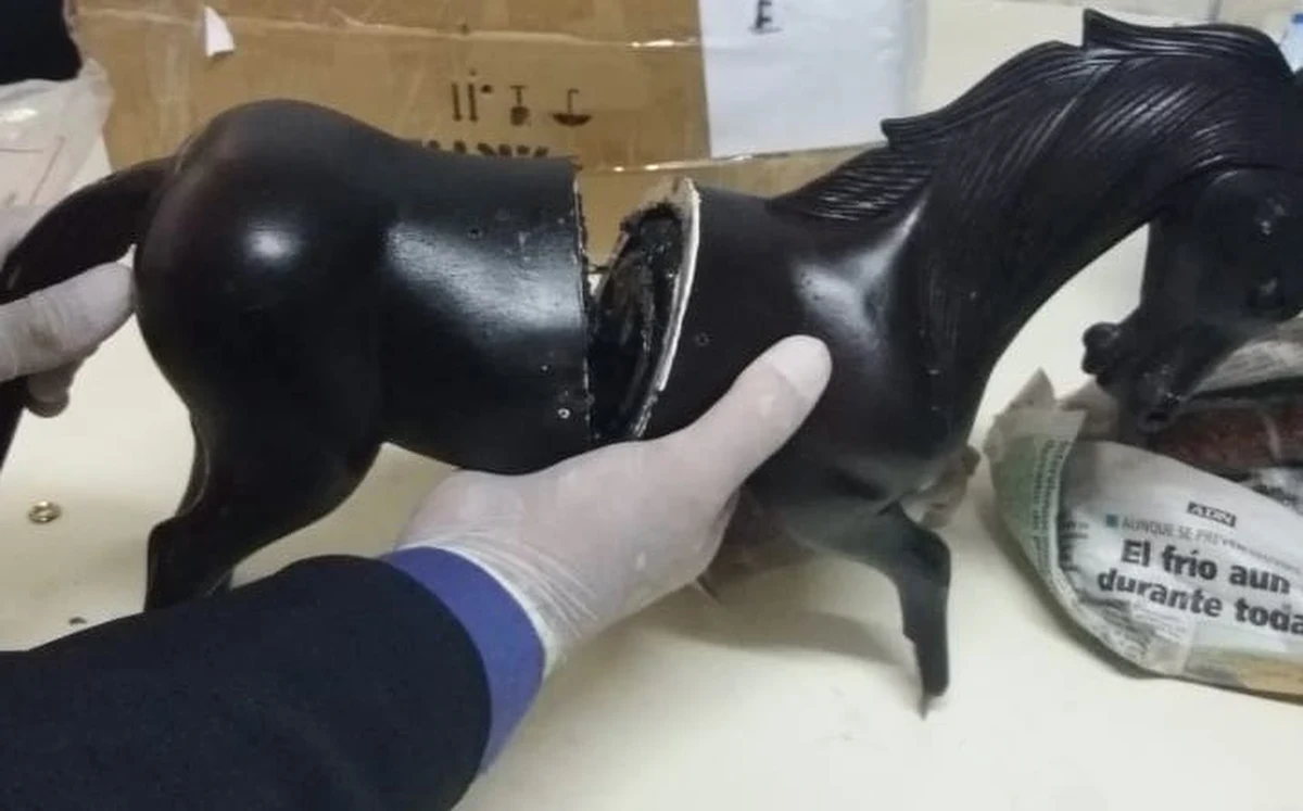 Antynarkotykowe służby Paragwaju przechwyciły na lotnisku im. Silvio Pettirossiego w Asuncion 3,2 kg kokainy. Narkotyki były ukryte w służącym do dekoracji drewnianym koniku - podała agencja EFE. Ozdoba miała lecieć do Polski.