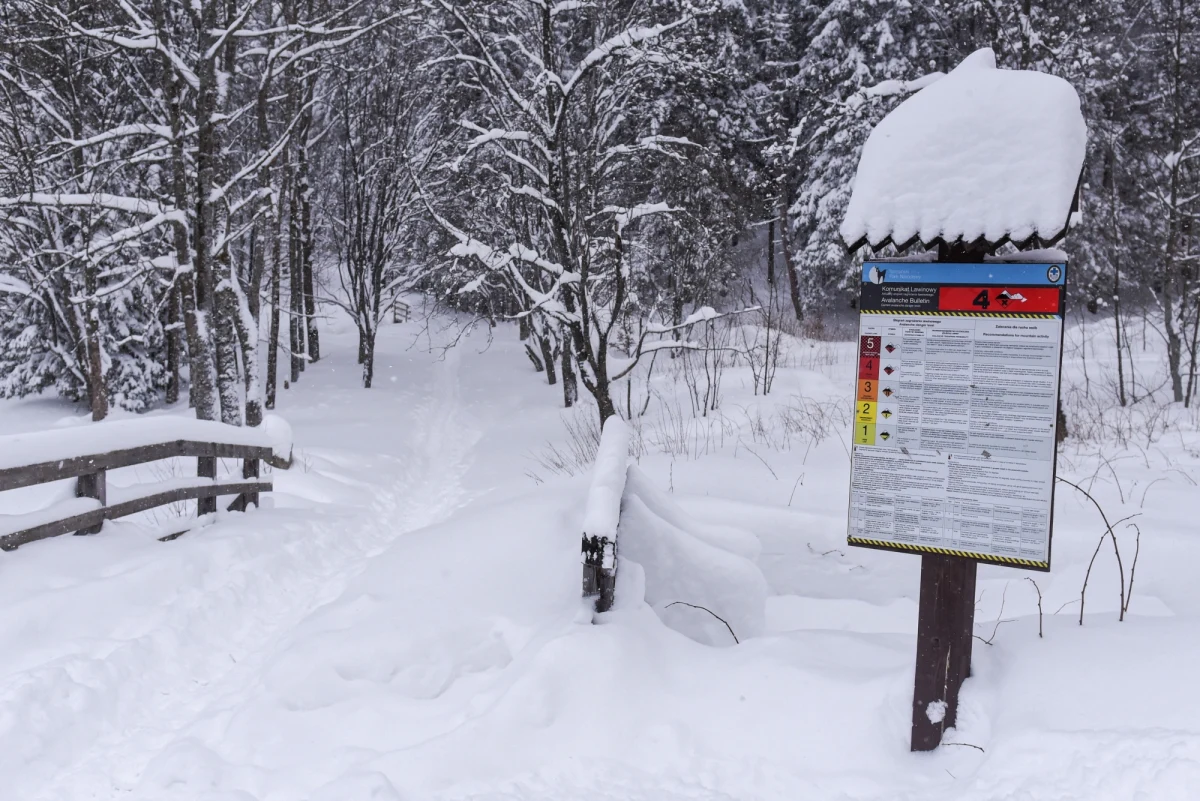 W Tatrach wciąż obowiązuje czwarty stopień zagrożenia lawinowego - część szlaków zastała zamknięta, a turyści uwiezieni w schroniskach.  Trudna sytuacja jest również w Beskidach i w Bieszczadach. Ratownicy apelują, by nie wychodzić na szlaki. Ze schroniska w Dolinie Pięciu Stawów Polskich udało się przetransportować wszystkich turystów, których uwięziły tam obfite opady śniegu i najwyższy stopień zagrożenia lawinowego. 19 turystów pozostaje jeszcze w schronisku nad Morskiem Okiem, ale oni na razie nie potrzebują transportu.