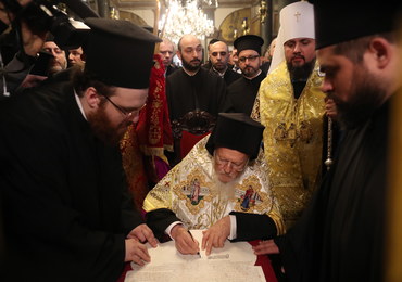 Patriarcha Konstantynopola podpisał akt niezawisłości Cerkwi Prawosławnej Ukrainy