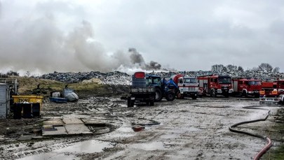Wielkopolskie: Kolejny w tym roku pożar wysypiska w Pyszącej