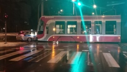 Częstochowa: Zderzenie tramwaju i radiowozu