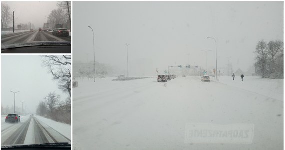 To nie był łatwy dzień dla kierowców na południu kraju: we znaki mocno dały im się śnieżyce nad Małopolską i Śląskiem. Śnieg sparaliżował również Białystok.