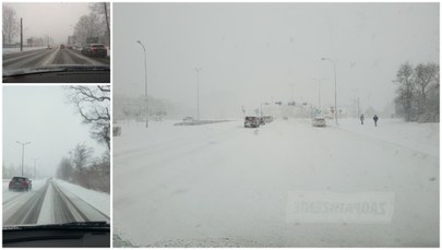 Śnieżyce na południu kraju, sparaliżowany Białystok. Zima dała się we znaki kierowcom