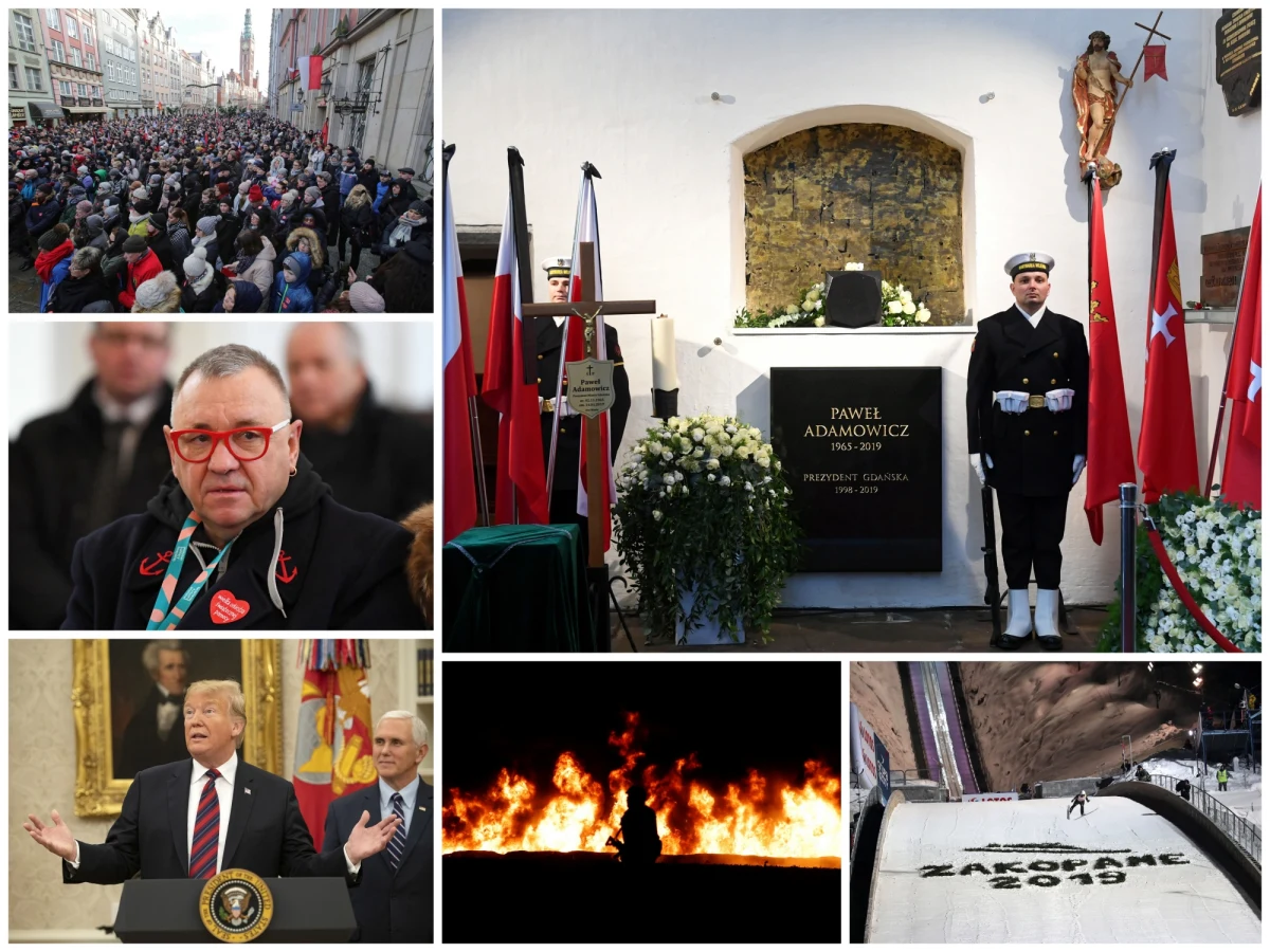 Pogrzeb Pawła Adamowicza był wydarzeniem, któremu polskie media poświęciły najwięcej uwagi w trakcie weekendu. Samorządowca żegnali najważniejsi politycy w kraju i tysiące zwykłych ludzi. Tuż po pogrzebie prezydenta Gdańska Jerzy Owsiak poinformował, że wraca do kierowania Wielką Orkiestrą Świątecznej Pomocy. W Stanach Zjednoczonych Donald Trump ogłosił swój pomysł na zakończenie częściowego zawieszenia rządu federalnego, w Meksyku doszło do tragicznego wybuchu rurociągu, z kolei w Irlandii Północnej eksplodował samochód pułapka. Fani sportu śledzili zawody Pucharu Świata w Zakopanem. W konkursie drużynowym Polacy zajęli 3. miejsce, ale w rywalizacji indywidualnej zaprezentowali się poniżej oczekiwań.