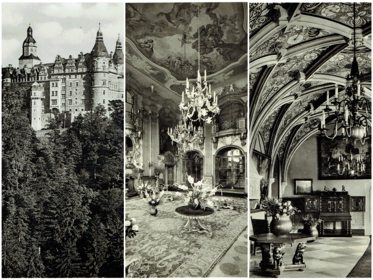 Do pracowników Książa trafiła zabytkowa koperta z dwunastoma czarno-białymi fotografiami. To pamiątka turystyczna z lat 30. ubiegłego wieku. To właśnie wtedy zamek po raz pierwszy historii został udostępniony turystom. Zdjęcia trafiły do Książa z Niemiec.