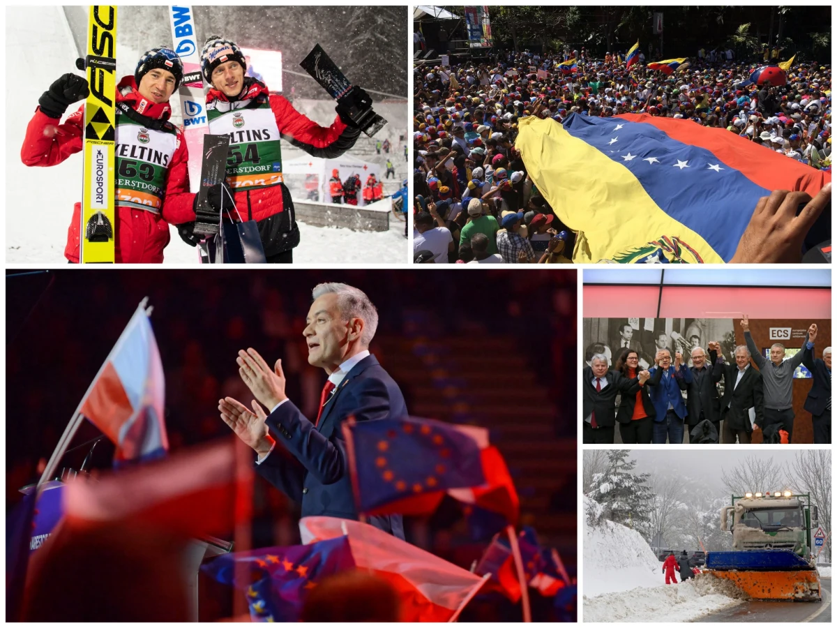 Za nami emocjonujący weekend zarówno pod względem politycznym, jak i sportowym. Robert Biedroń ogłosił program i nazwę swojej partii, zakończył się zbiórka na Europejskie Centrum Solidarności, w Wenezueli nasiliły protesty przeciwko rządowi Nicolasa Maduro, a polscy skoczkowie narciarscy świetnie zaprezentowali się w niedzielnym konkursie indywidualnym w Oberstdorfie.