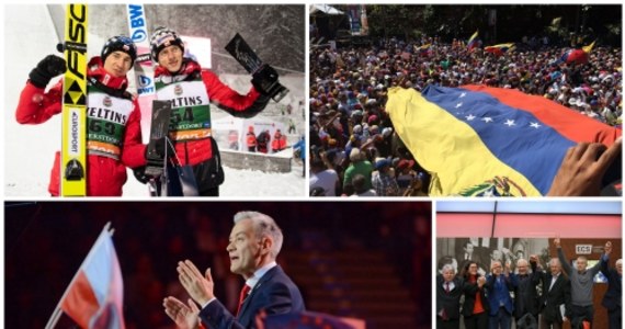 Za nami emocjonujący weekend zarówno pod względem politycznym, jak i sportowym. Robert Biedroń ogłosił program i nazwę swojej partii, zakończył się zbiórka na Europejskie Centrum Solidarności, w Wenezueli nasiliły protesty przeciwko rządowi Nicolasa Maduro, a polscy skoczkowie narciarscy świetnie zaprezentowali się w niedzielnym konkursie indywidualnym w Oberstdorfie.