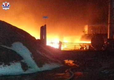 Lubelskie: Duży pożar składowiska opon