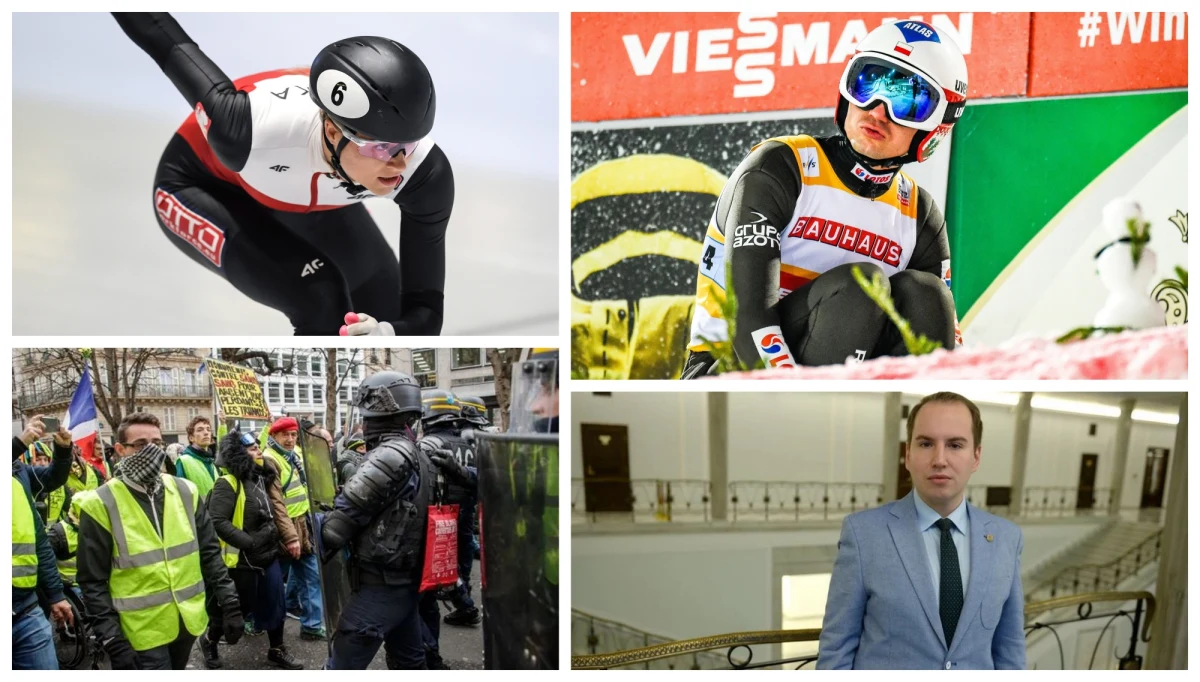 Weekend upłynął pod znakiem sukcesów sportowych Polaków. Natalia Maliszewska zdobyła Puchar Świata w short tracku, a Kamil Stoch wygrał konkurs w skokach narciarskich w Lahti. W sobotę "Superwizjer" wyemitował reportaż dotyczący śledztwa ws. fałszowania podpisów pod poparciem kandydatów Młodzieży Wszechpolskiej, kiedy prezesem organizacji był Adam Andruszkiewicz, obecny wiceminister. Prokuratura prowadzi postępowanie dyscyplinarne w tej sprawie, a sam polityk zaprzecza, że ma coś wspólnego z fałszowaniem. Premier Mateusz Morawiecki ogłosił wprowadzenie stopnia alarmowego BRAVO-CRP na czas trwania konferencji bliskowschodniej w Warszawie. Specjalnie dla Was zebraliśmy najważniejsze informacje z weekendu.