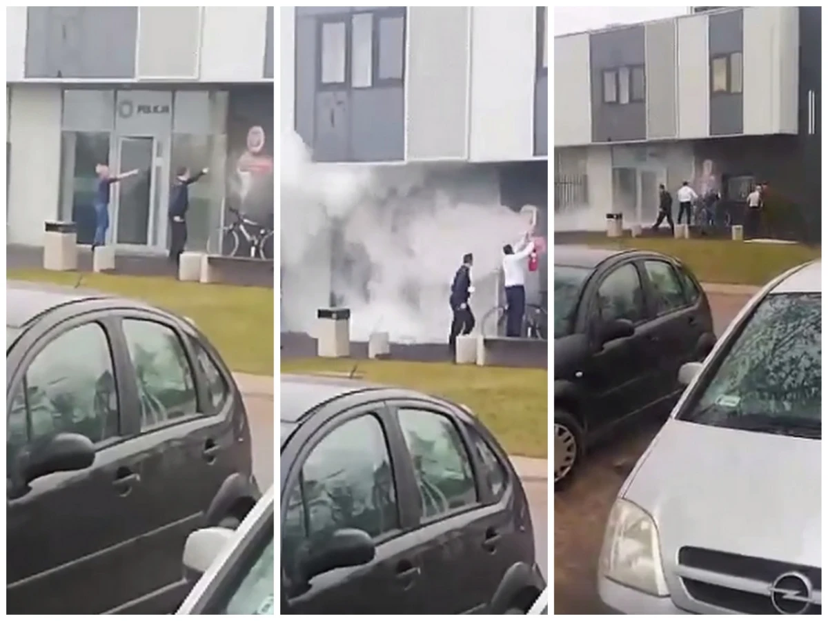 ​Próba podpalenia komisariatu policji w Szubinie w Kujawsko-Pomorskiem. Mężczyzna obrzucił budynek koktajlami Mołotowa. Informację dostaliśmy na Gorącą Linię RMF FM. 
