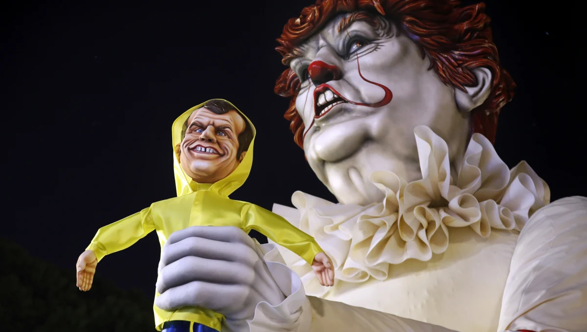 Olbrzymich rozmiarów prezydent USA Donald Trump ściskający w dłoni maleńkiego prezydenta Francji Emmanuela Macrona. Przywódca Rosji Władimir Putin niosący na rękach francuskiego aktora Gerarda Depardieu. Oskarżony o molestowanie seksualne wielu kobiet hollywoodzki producent Harvey Weinstein w towarzystwie aktorki trzymającej w ręku ogromną kartkę z napisem: #metoo… Pomysłowe i barwne, często osadzone w kontekście politycznym i społecznym, były figury zaprezentowane podczas wielkiej parady 135. Karnawału Nicejskiego!