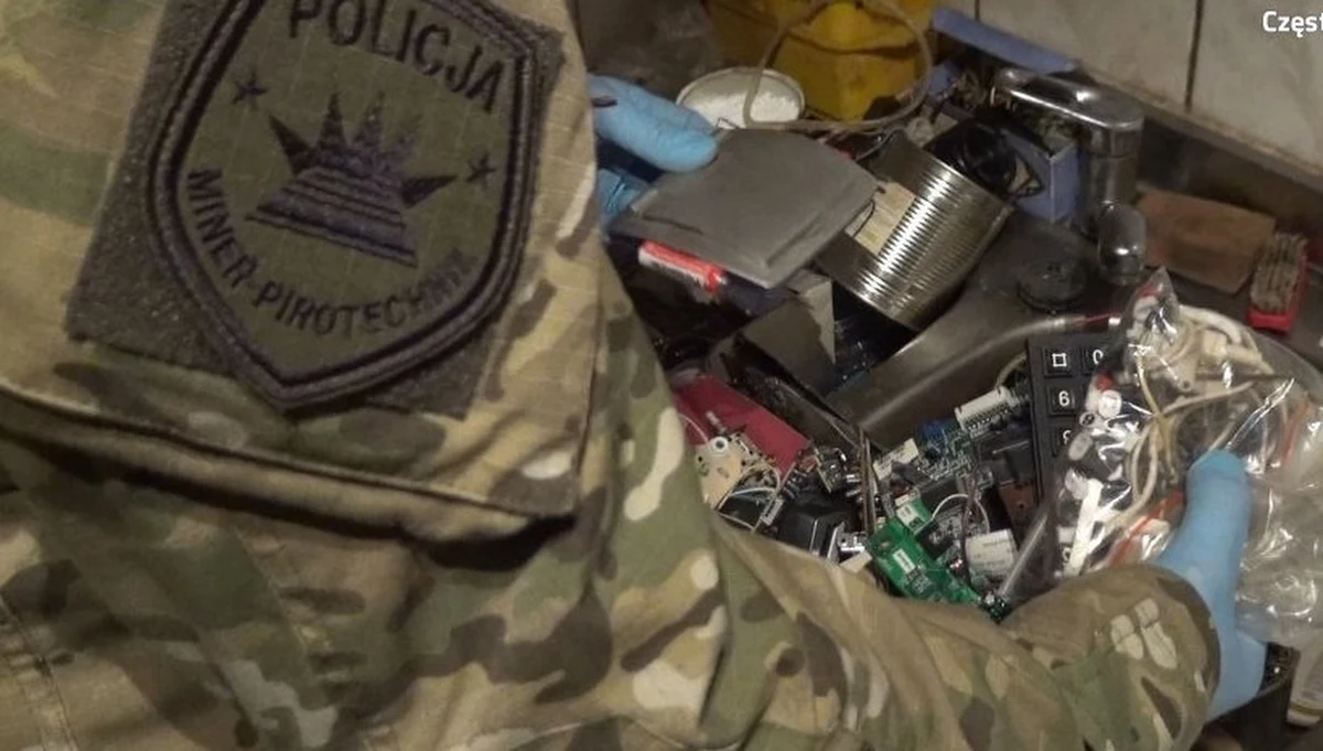 ​Bombowy arsenał odkryty w Częstochowie. Policja zatrzymała w tej sprawie 67-letniego mężczyznę. Miał on grozić podkładaniem bomb.