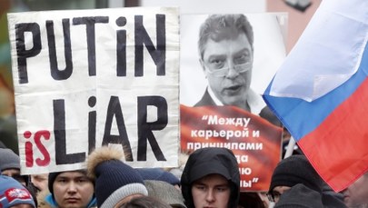Marsz rosyjskiej opozycji w rocznicę śmierci Borysa Niemcowa