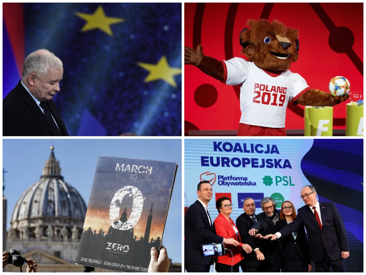 Prezes PiS Jarosław Kaczyński w sobotę zainaugurował kampanię wyborczą PiS od obietnic: 500 plus od pierwszego dziecka, bez PIT-u dla pracowników dla 26. roku życia oraz 13-tki dla emerytów. Dzień później zawiązała się Koalicja Europejska w składzie: Platforma Obywatelska, PSL, Nowoczesna, SLD i Zieloni. W Watykanie zakończył się szczyt na temat walki z pedofilią w Kościele. W świecie sportu - poznaliśmy naszych rywali na mistrzostwa świata w piłce nożnej do lat 20 oraz obserwowaliśmy słabe wyniki naszych skoczków narciarskich w Innsbrucku. Przed nami gorąca, oscarowa noc.