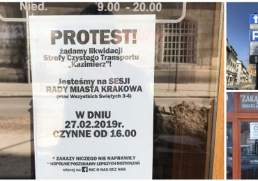 Kraków: Zamknięte restauracje, puby, sklepy. Trwa protest na Kazimierzu