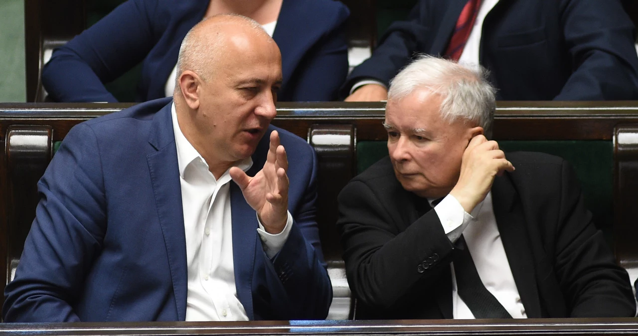 Joachim Brudziński i Jarosław Kaczyński