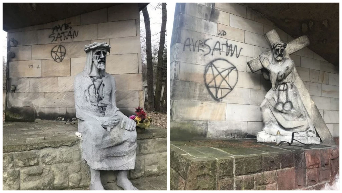 To troje 16-latków - dwóch chłopców i dziewczyna - zdewastowało kaplice na Kalwarii Panewnickiej w Katowicach. Cała trójka została zatrzymana przez katowicką policję.