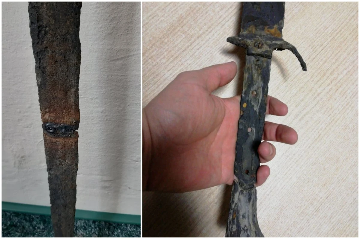 48-letni mieszkaniec powiatu jasielskiego (Podkarpackie) znalazł średniowieczny miecz. Gdy chciał wyprostować jego wygięte ostrze, miecz się złamał. Mężczyzna przy użyciu spawarki elektrycznej zespawał dwie części ostrza. Teraz może odpowiadać za zniszczenie zabytku.