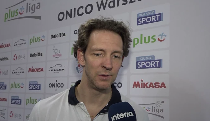 Stephane Antiga (Onico Warszawa) po meczu z Jastrzębskim Węglem. Wideo