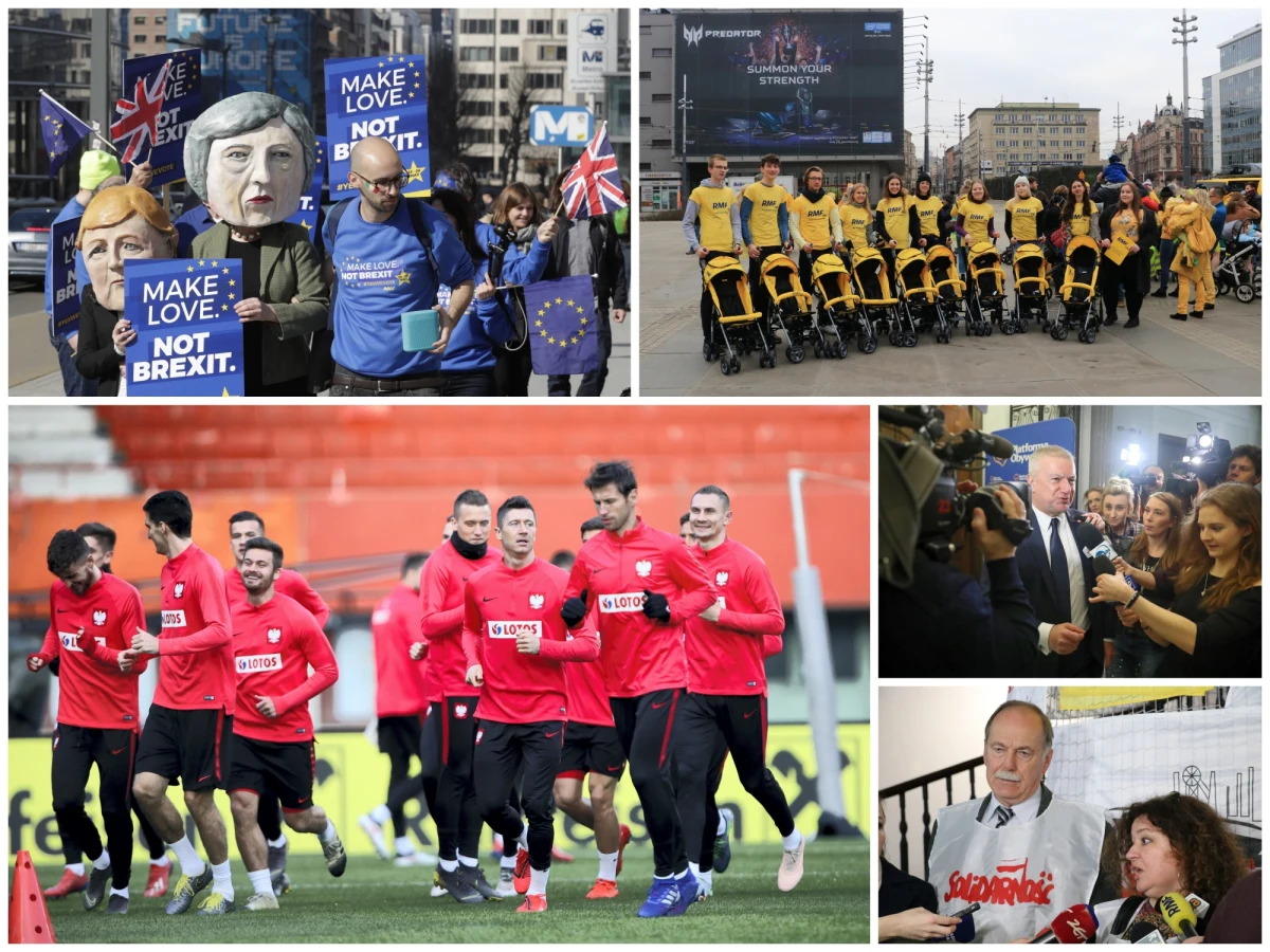 Od zwycięstwa nad Austrią rozpoczęli polscy piłkarze walkę o awans na Euro 2020. W Brukseli debatowano o opóźnieniu brexitu, a w Warszawie o podwyżkach dla nauczycieli, którzy grożą strajkiem tuż przed egzaminami gimnazjalnym i ósmoklasisty. W pierwszym dniu kalendarzowej wiosny w pięciu polskich miastach rozdawaliśmy Wam wózki z limitowanej edycji RMF FM! Zobaczcie podsumowanie najważniejszych informacji dnia!