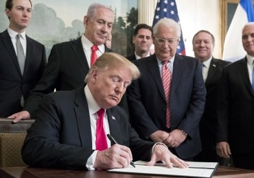 Historyczna decyzja Donalda Trumpa. Uznał Wzgórza Golan za terytorium Izraela
