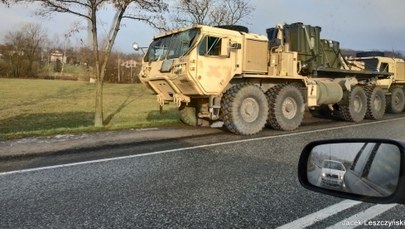 Małopolskie: Kolizja amerykańskich pojazdów wojskowych 