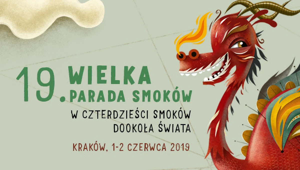 ​W pierwszy weekend czerwca ulicami Krakowa przejdzie jedyne w swoim rodzaju kolorowe smocze święto. Jak mówią organizatorzy z Teatru Groteska, 19. Wielka Parada Smoków to okazja do spotkania się z różnorodnością kultur na wszystkich kontynentach.