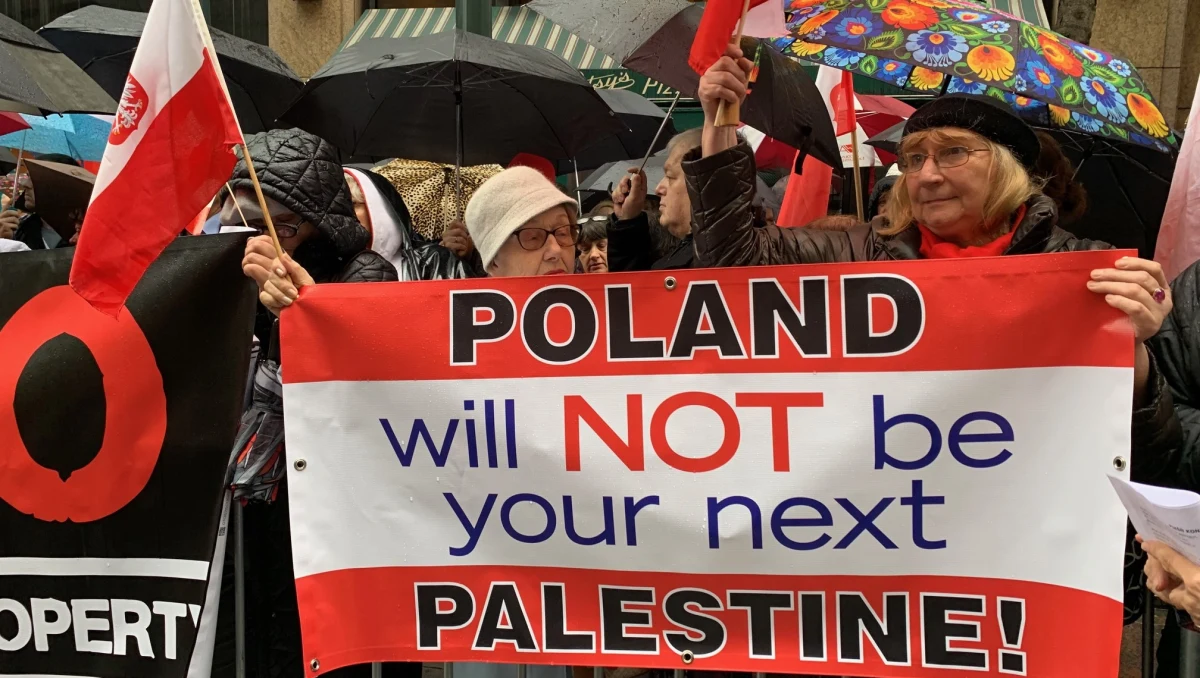 Dzień protestów Polonii w Stanach Zjednoczonych przeciwko amerykańskiej ustawie S. 447 o restytucji mienia żydowskiego oraz przeciwko pomawianiu Polski. Chicago, Boston, Filadefia, Hartford i Nowy Jork - wszędzie tam powiewały w niedzielę biało-czerwone flagi. 