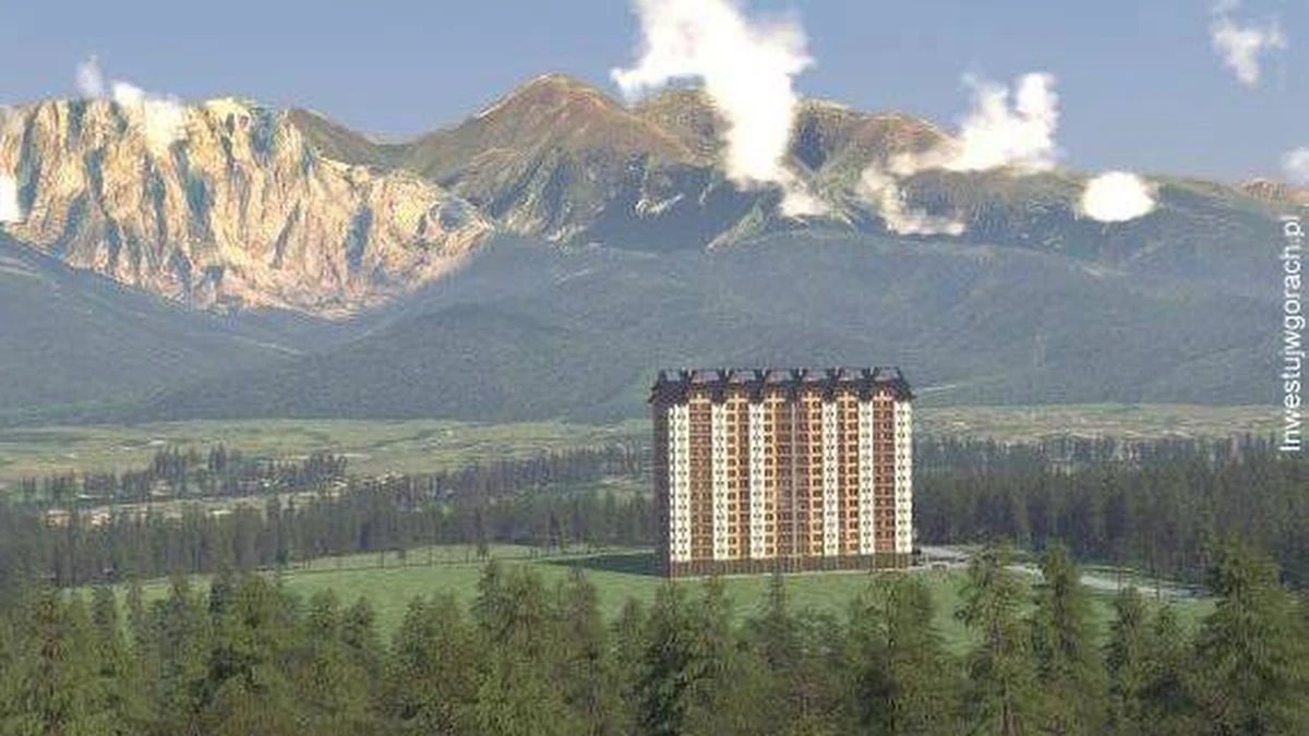 „Budowa 16-piętrowego budynku na terenie Zakopanego jest niemożliwa i ma raczej charakter utopijnej wizji”  - mówi w rozmowie z Onetem Anna Karpiel-Semberecka, kierownik biura komunikacji społecznej i promocji Urzędu Miasta Zakopanego. Kilka dni temu wizualizacja apartamentowca pojawiła się w mediach i wzbudziła sporo kontrowersji.