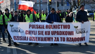 Rolnicy z AGROunii protestowali w Warszawie