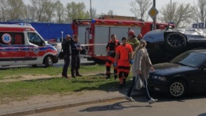 Groźny wypadek w Warszawie. Jedna osoba trafiła do szpitala