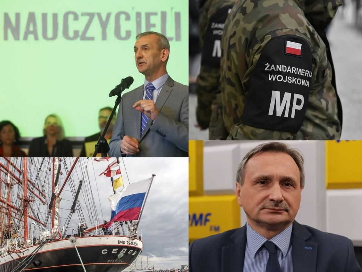 W piątek gimnazjaliści pisali testy sprawdzające ich wiedzę z języków obcych. Był to ostatni egzamin, jaki musieli napisać uczniowie kończący gimnazjum. Szef ZNP Sławomir Broniarz, w trakcie manifestacji poparcia dla strajku nauczycieli na warszawskim Placu Zamkowym, powiedział, że związek nie zamierza kończyć strajku. W Węgorzewie Żandarmeria Wojskowa zatrzymała czterech żołnierzy 11 Mazurskiego Pułku Artylerii. Wszystkim postawiono zarzuty posiadania środków odurzających. Decyzją premiera Mateusza Morawieckiego Polska odmówiła rosyjskiemu żaglowcowi "Siedow" wstępu na wody terytorialne naszego kraju. Przygotowaliśmy dla Was zestawienie najważniejszych wydarzeń piątku.