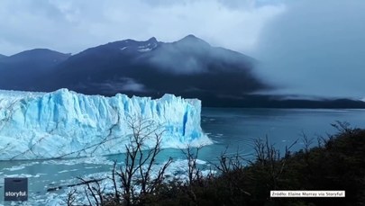 Fragment lodowca runął do jeziora w Argentynie