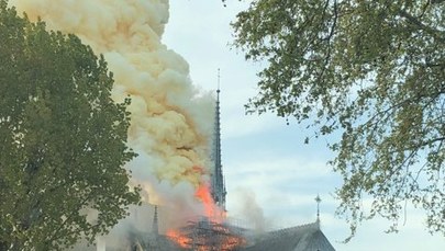 "To wyglądało strasznie". Relacja świadka z pożaru Notre Dame