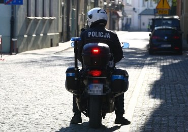 Zderzenie czterech policyjnych motocykli
