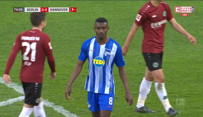 Hertha Berlin - Hannover 96 0-0 - skrót (ZDJĘCIA ELEVEN SPORTS). WIDEO 