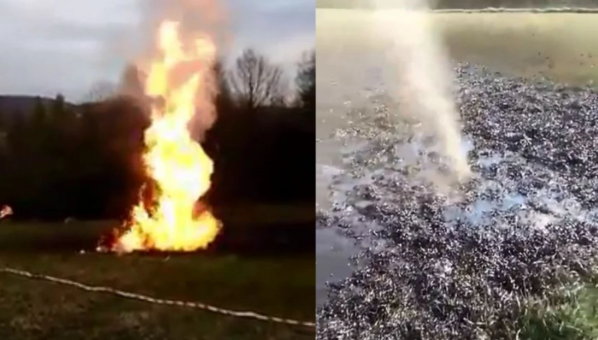 W Sękowej koło Gorlic w Małopolsce od soboty płonie gaz, który samoistnie zaczął wydobywać się spod ziemi w miejscu, gdzie kiedyś był odwiert. Zabezpieczaniem miejsca erupcji do tej pory zajmowało się niemal 150 strażaków i kilkudziesięciu ratowników górniczych.