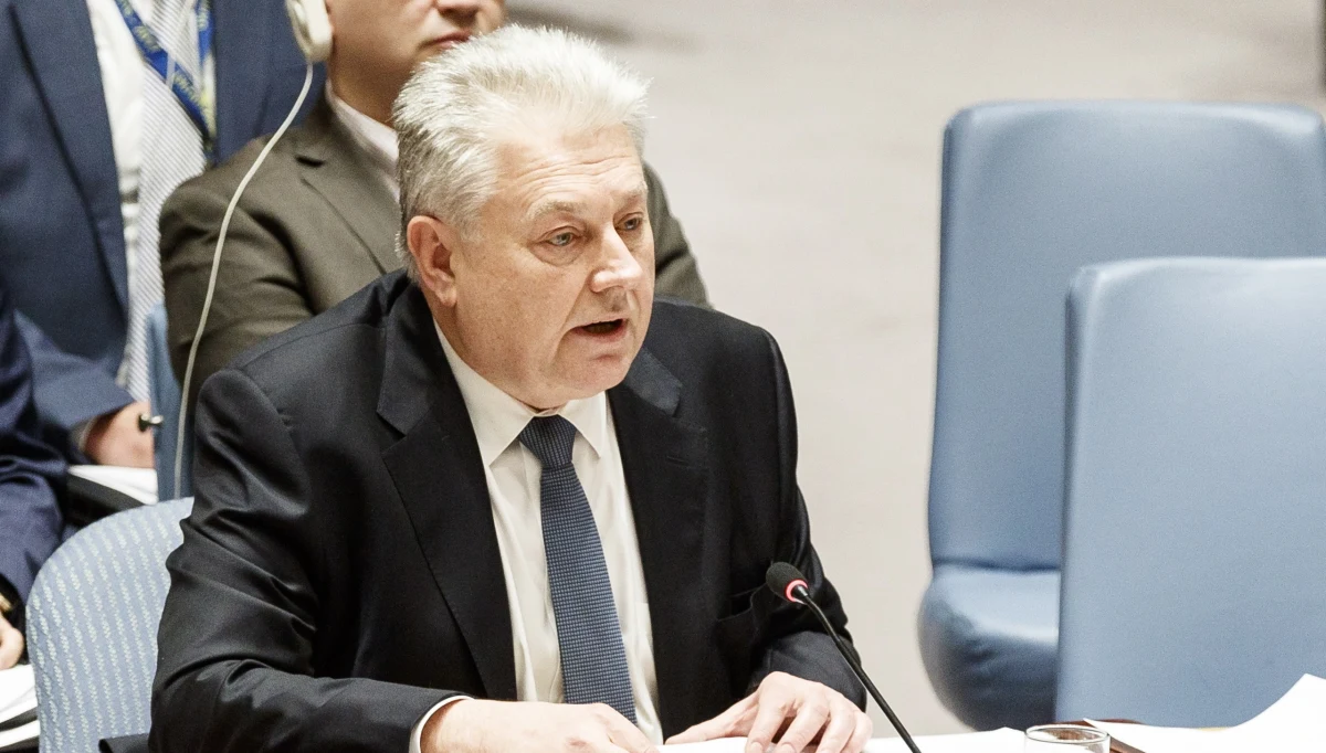 Cel Rosji jest całkiem jasny: destabilizacja Ukrainy, zwłaszcza w okresie powyborczym, oraz unicestwienie porozumień mińskich - powiedział podczas czwartkowego posiedzenia Rady Bezpieczeństwa ambasador Ukrainy przy ONZ Wołodymyr Jelczenko. 