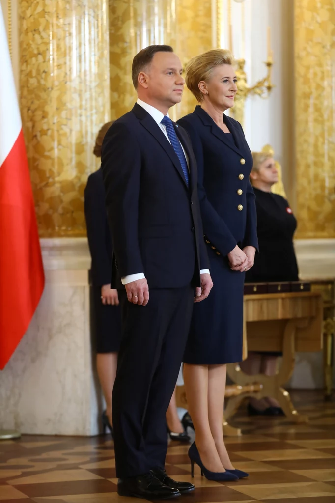 Para prezydencka podczas uroczystości wręczenia Orderów Orła Białego