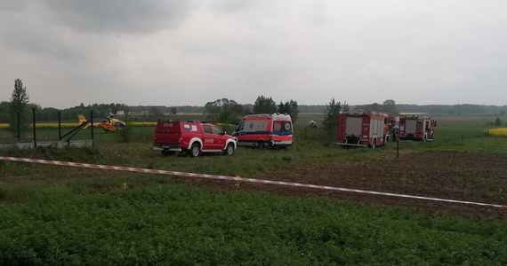 ​Wypadek śmigłowca w Sokołowie Podlaskim. Jak dowiedział się nasz dziennikarz, maszyna rozbiła się na obrzeżach miasta.