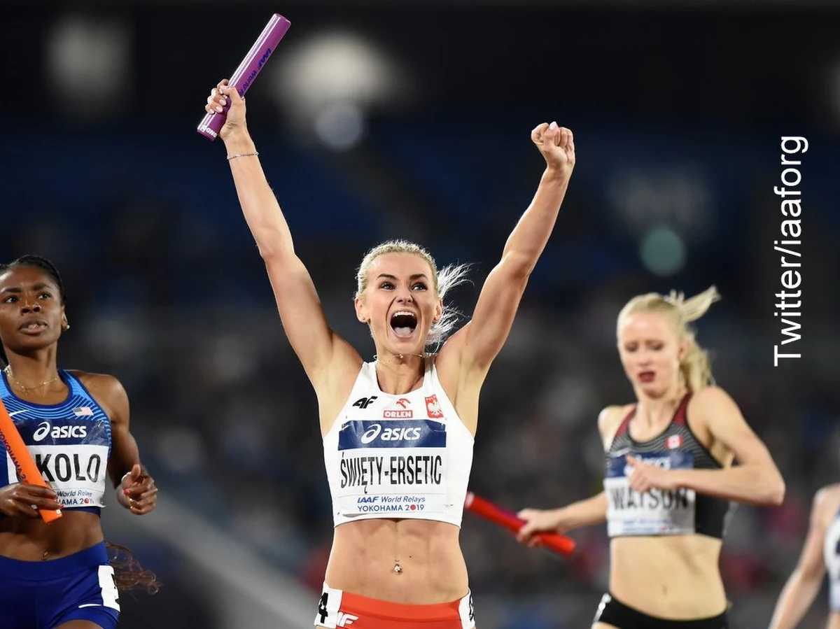 Polki zwyciężyły w sztafecie 4x400 m podczas światowych zawodów IAAF w Jokohamie. Podopieczne trenera Aleksandra Matusińskiego uzyskały najlepszy w tym roku wynik w Europie - 3.27,49. To pierwszy triumf polskiego zespołu w nieoficjalnych mistrzostwach świata sztafet.