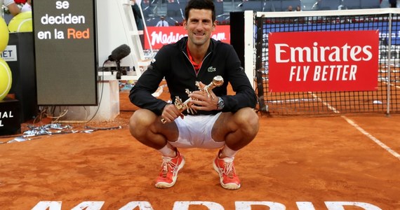 Rozstawiony z jedynką Serb Novak Djoković pokonał Greka Stefanosa Tsitsipasa 6:3, 6:4 w finale turnieju tenisowego ATP Masters 1000 na kortach ziemnych w Madrycie (pula nagród 6,5 mln euro).
