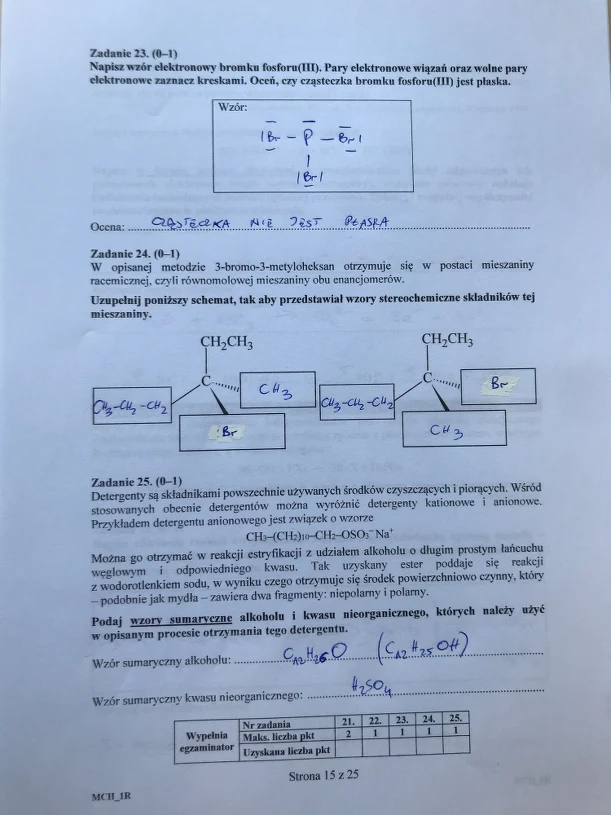 Chemia Przed Próbną Maturą 2019 Sprawdzian 3 Poziom Rozszerzony Cke