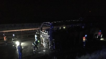 Pożar polskiego autobusu w Czechach. "Kazałem dzieciom uciekać"