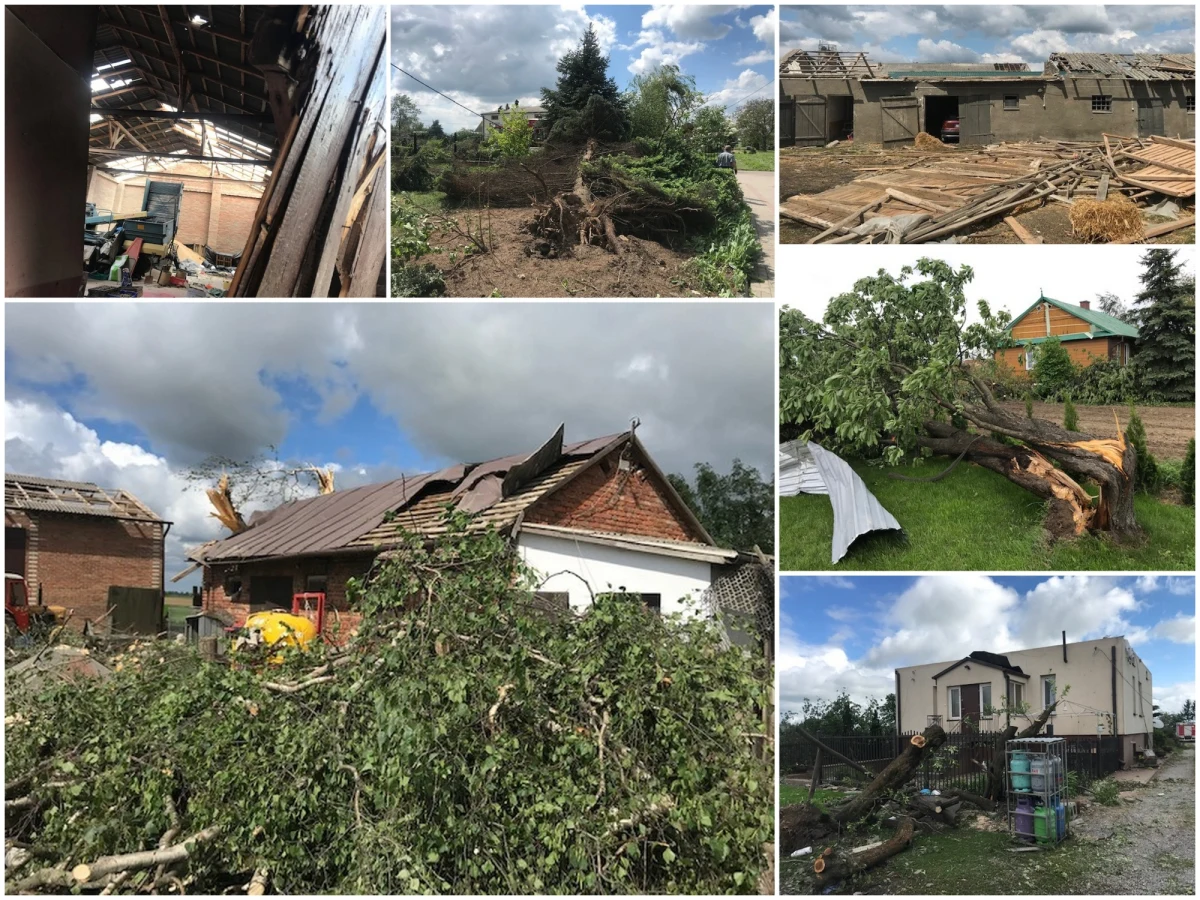 Przez gminę Wojciechów niedaleko Lublina przeszła trąba powietrzna. Jedna osoba została ranna, a wiatr uszkodził 120 budynków.
